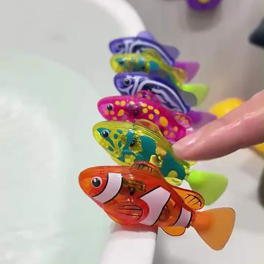 Aquarium Fish Electric - Işığa duyarlı yüzücü palyaço balığı, gerçekçi