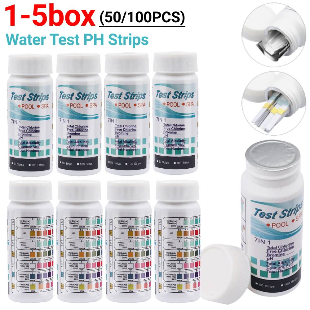 Aquarium Fish Accessories - 50/100 adet su testi PH şeritleri