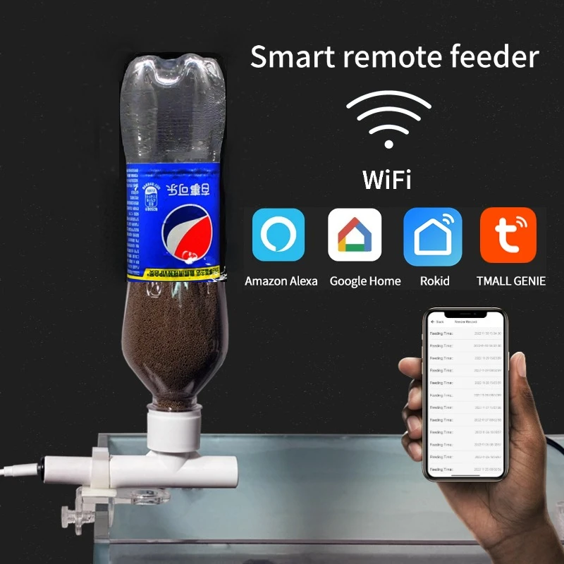 Aquarium Fish Feeder Automatic - Balık tankı besleyici cep telefon uzaktan