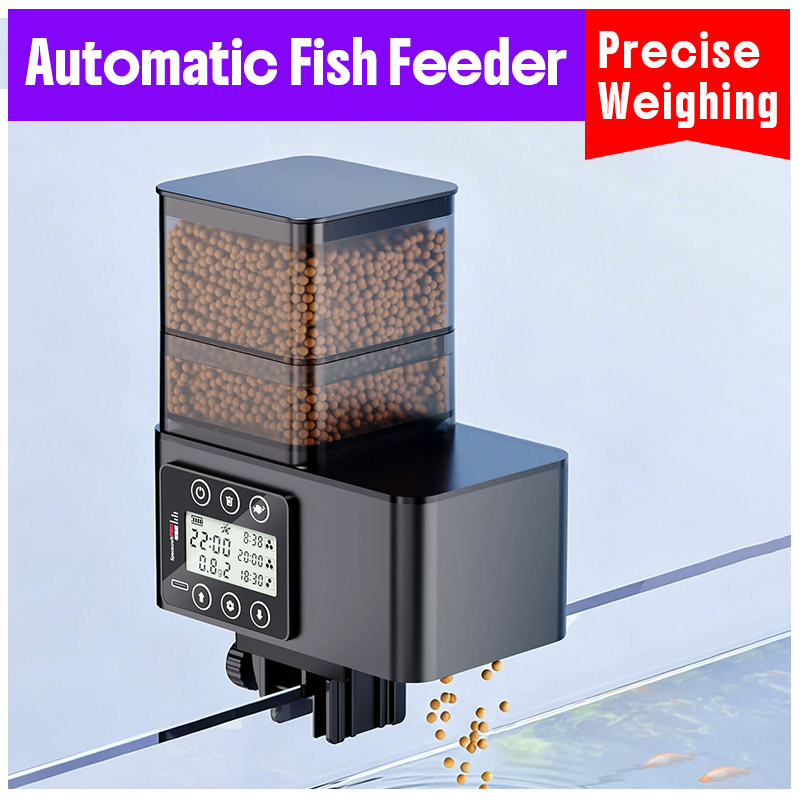 Aquarium Fish Feeder Automatic - Akıllı Hassas Tartım Otomatik Balık Besleyici,