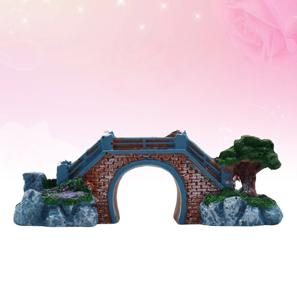 Aquarium Fish Bridge - Balık Tankı Reçine Köprü Dekoratif Akvaryum