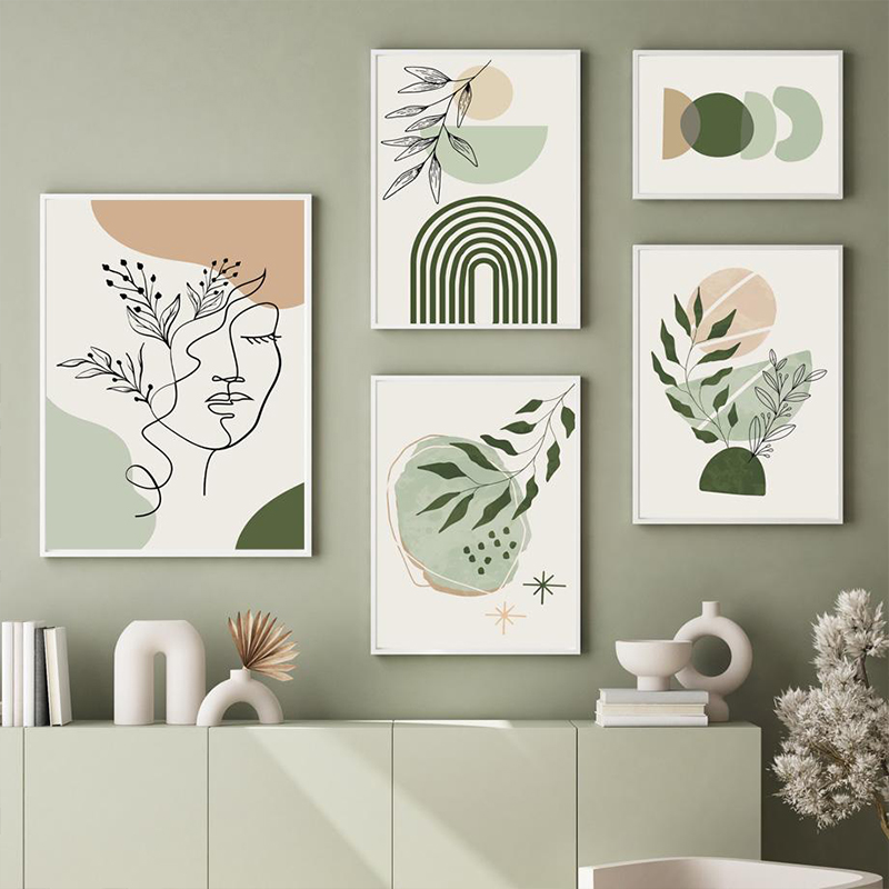 Live Plant Fertilizer - Boho Adaçayı Yeşil Bitkiler İskandinav Sanat