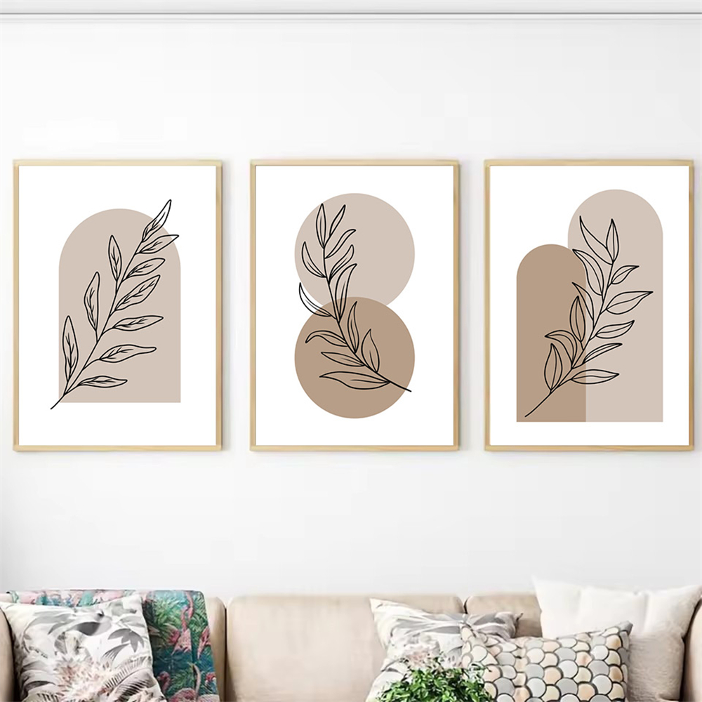 Live Plant Fertilizer - Modern Bohemia Kahverengi Bej Geometrik Poster