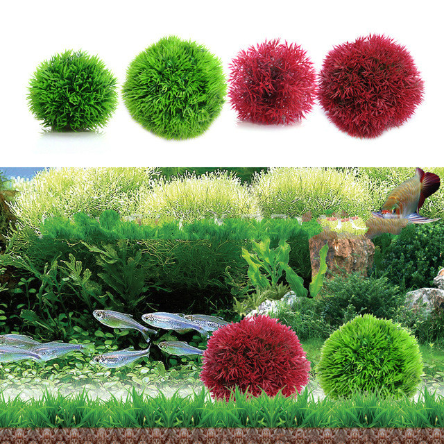 Aquarium Fish Ball - Simülasyon Çim topu Akvaryum Dekor Su