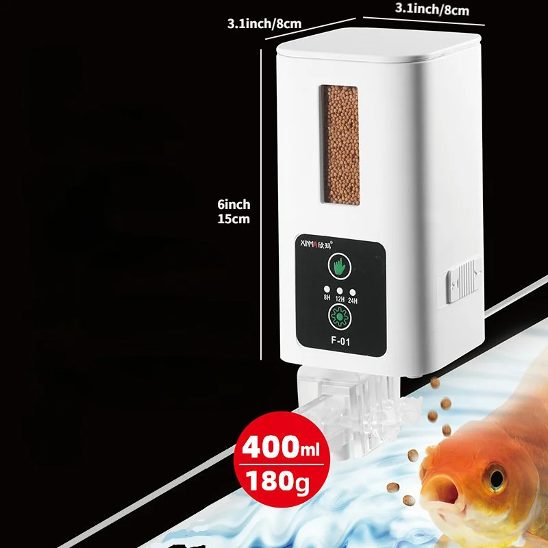 Aquarium Fish Feeder Automatic - 400ml akvaryum otomatik besleyici akvaryum akıllı