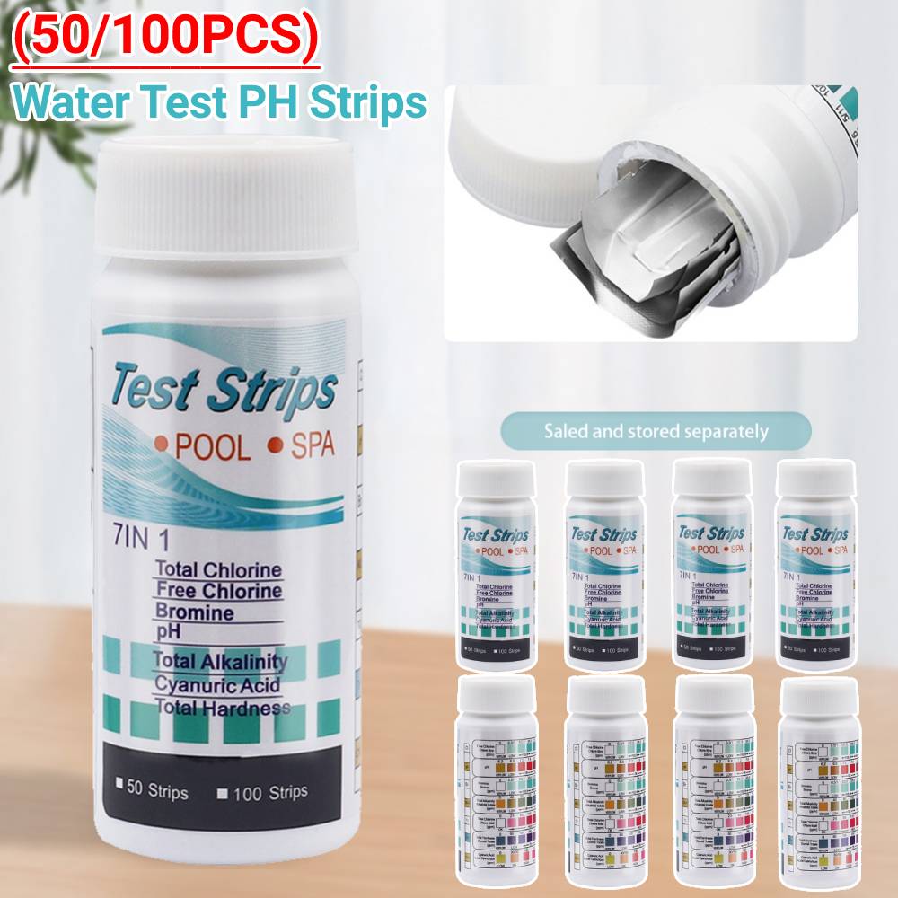 50/100 adet su testi PH şeritl - Aquarium Fish Accessories incelemesi ve fiyatı
