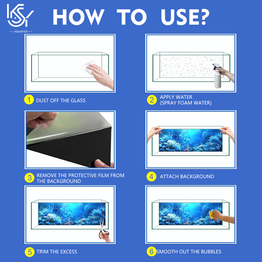 Akvaryum Arka Plan Etiketi 80x - Aquarium Fish Wallpaper incelemesi ve fiyatı