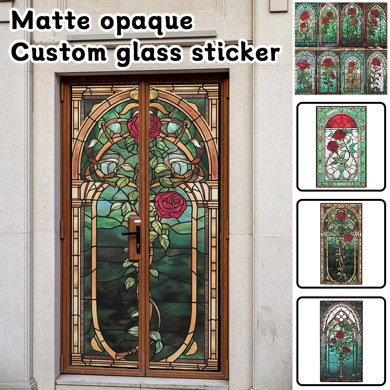 Renkli 3D gül tasarım vitray p - Background Film 3D incelemesi ve fiyatı