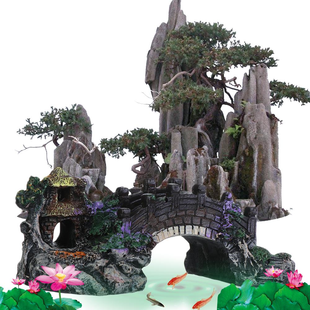 Arbor Ağacı Bitki Su Ürünleri  - Aquarium Fish Bridge incelemesi ve fiyatı