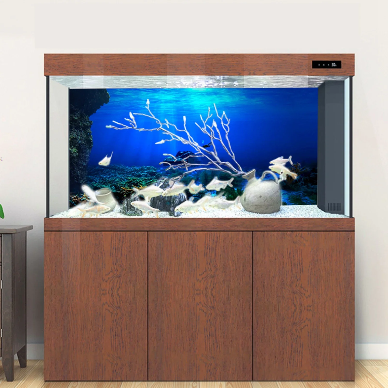 Rainforest akvaryum arka plan  - Fish In Aquarium Picture incelemesi ve fiyatı