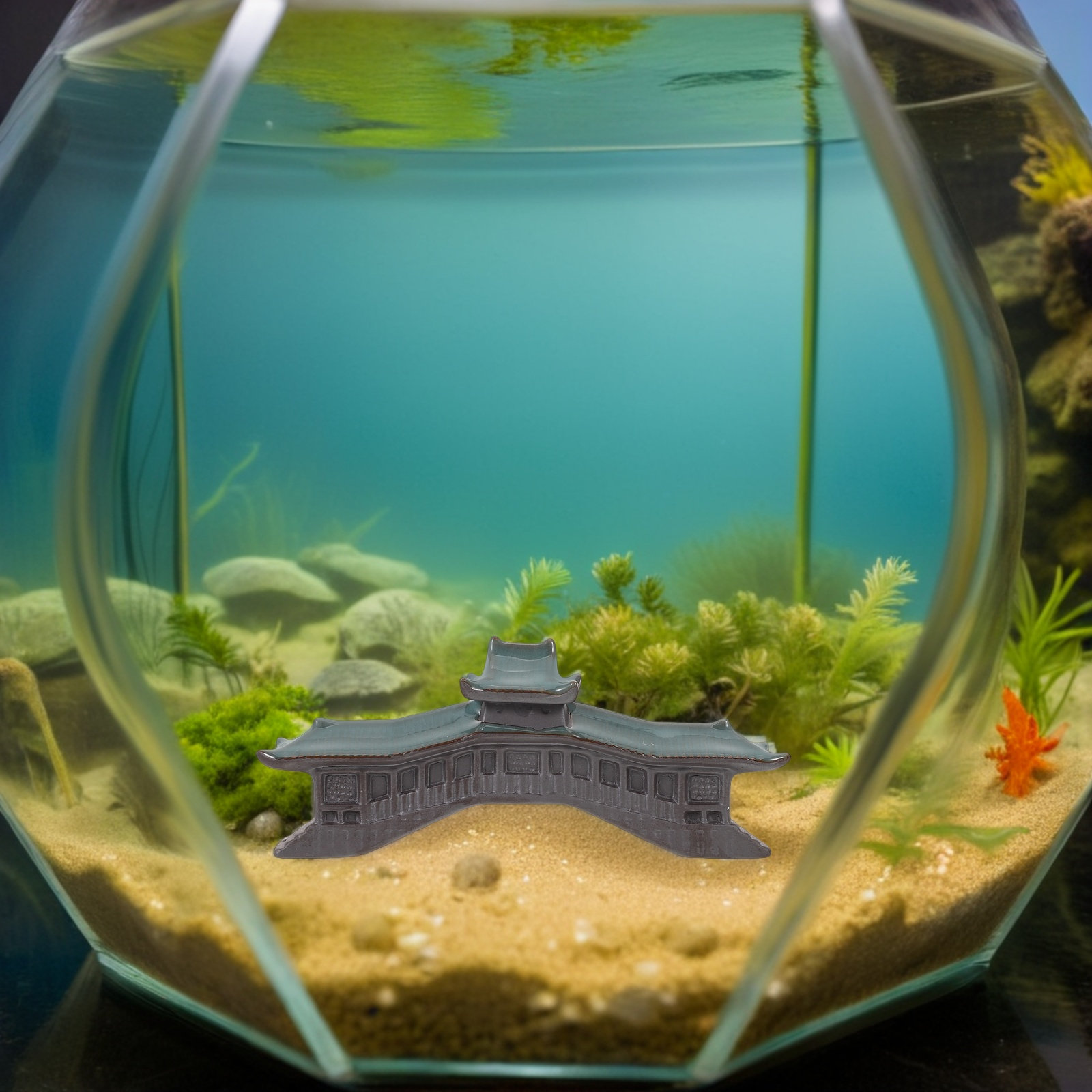 Minyatür Köprü Akvaryum Süsü B - Aquarium Fish Bridge incelemesi ve fiyatı