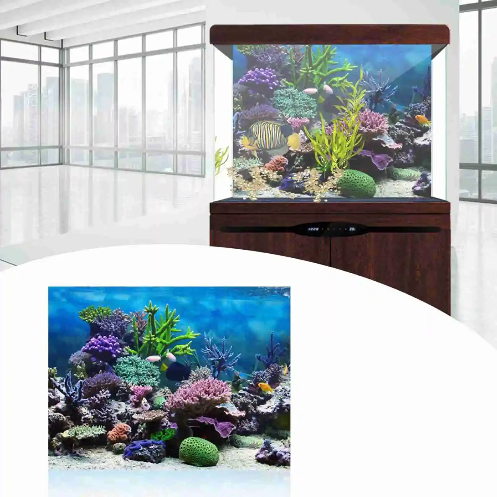 3D akvaryum manzara Poster Rai - Aquarium Fish Wallpaper incelemesi ve fiyatı