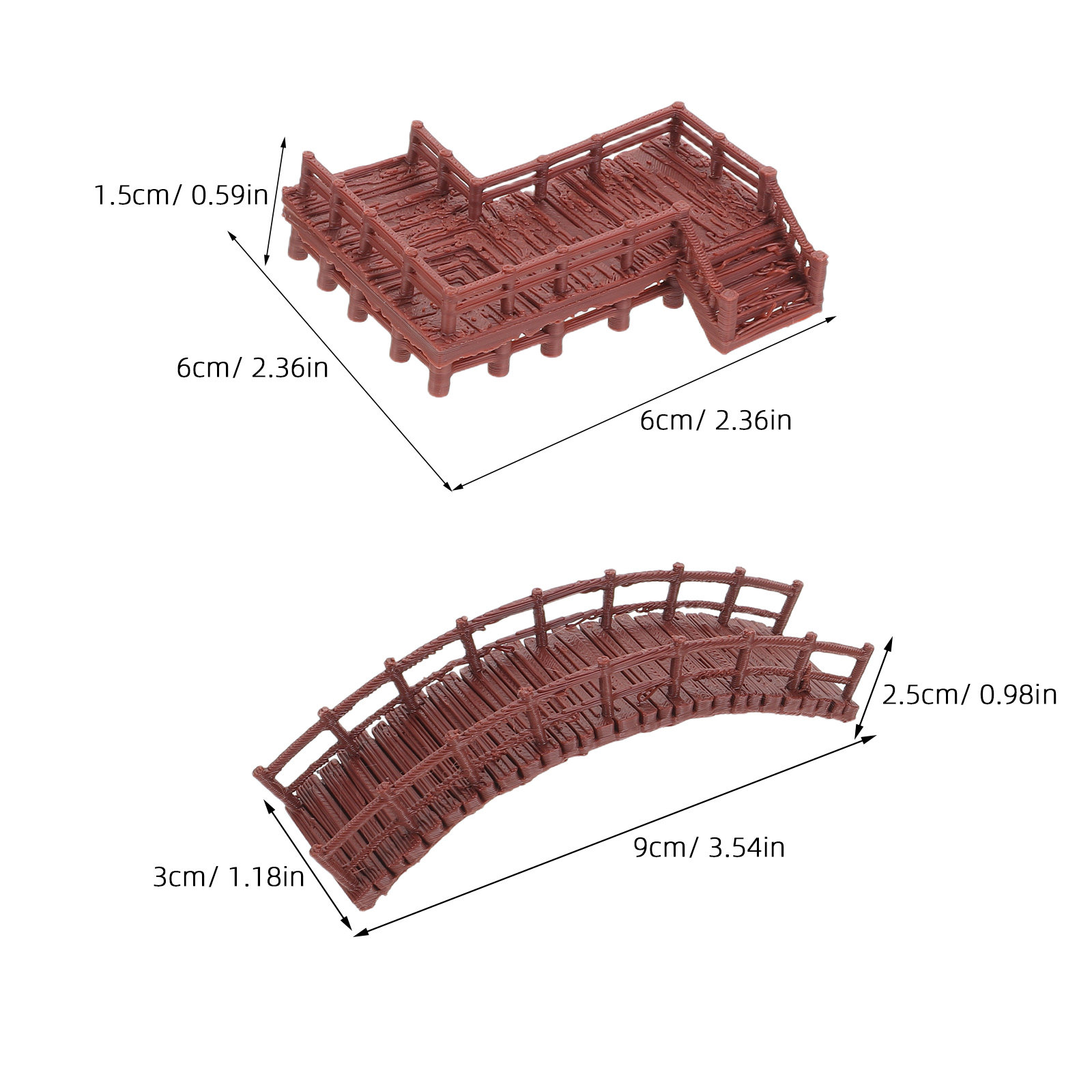 4 Adet Minyatür Peyzaj Köprüsü - Aquarium Fish Bridge incelemesi ve fiyatı