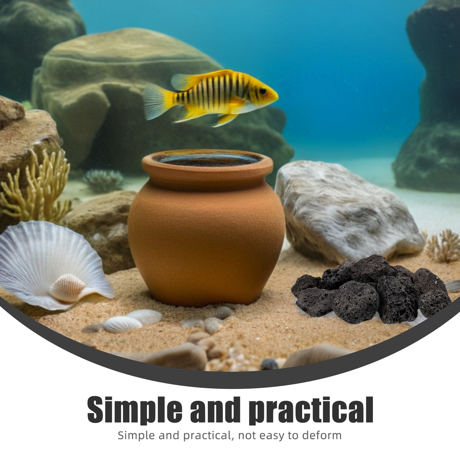 1 paket doğal volkanik taşlar  - Aquarium Fish Accessories incelemesi ve fiyatı