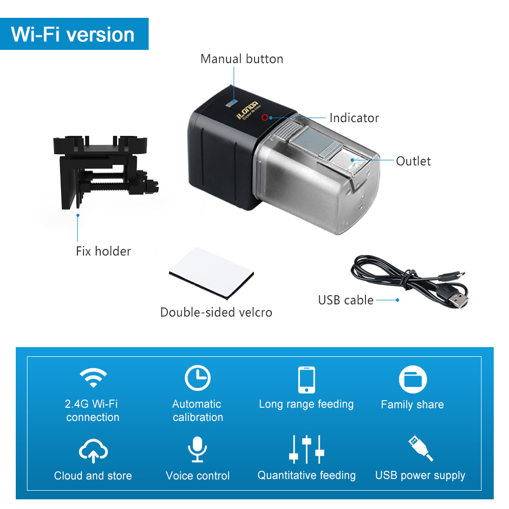 WiFi Balık Besleyici Otomatik  - Aquarium Fish Feeder Automatic incelemesi ve fiyatı