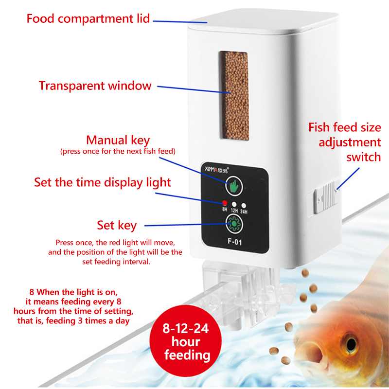 400ml akvaryum otomatik besley - Aquarium Fish Feeder Automatic incelemesi ve fiyatı